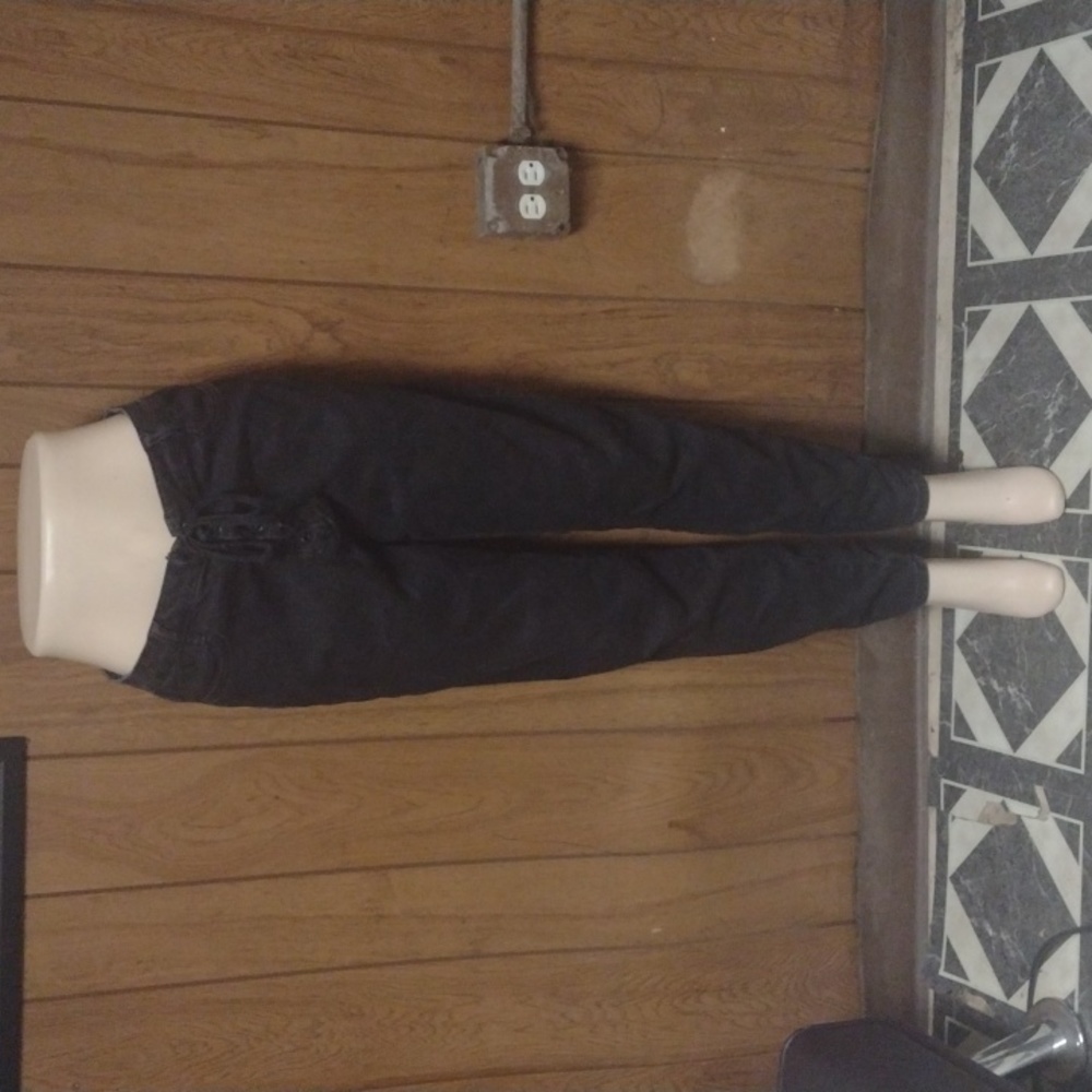 Off Black Fashion Nova Lace front Jeans Size 13